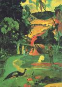 Paul Gauguin Landscape with Peacocks oil